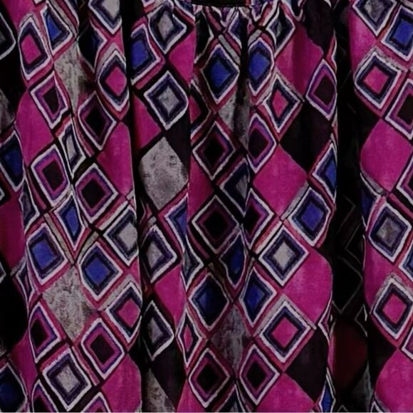 Lane Bryant Purple and Pink Sleeveless Relaxed Tank Top - Picture 2 of 6